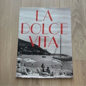 La Dolce Vita Art Print Canvas Poster